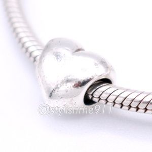 Authentic Pandora Large Smooth Heart Charm - 790137